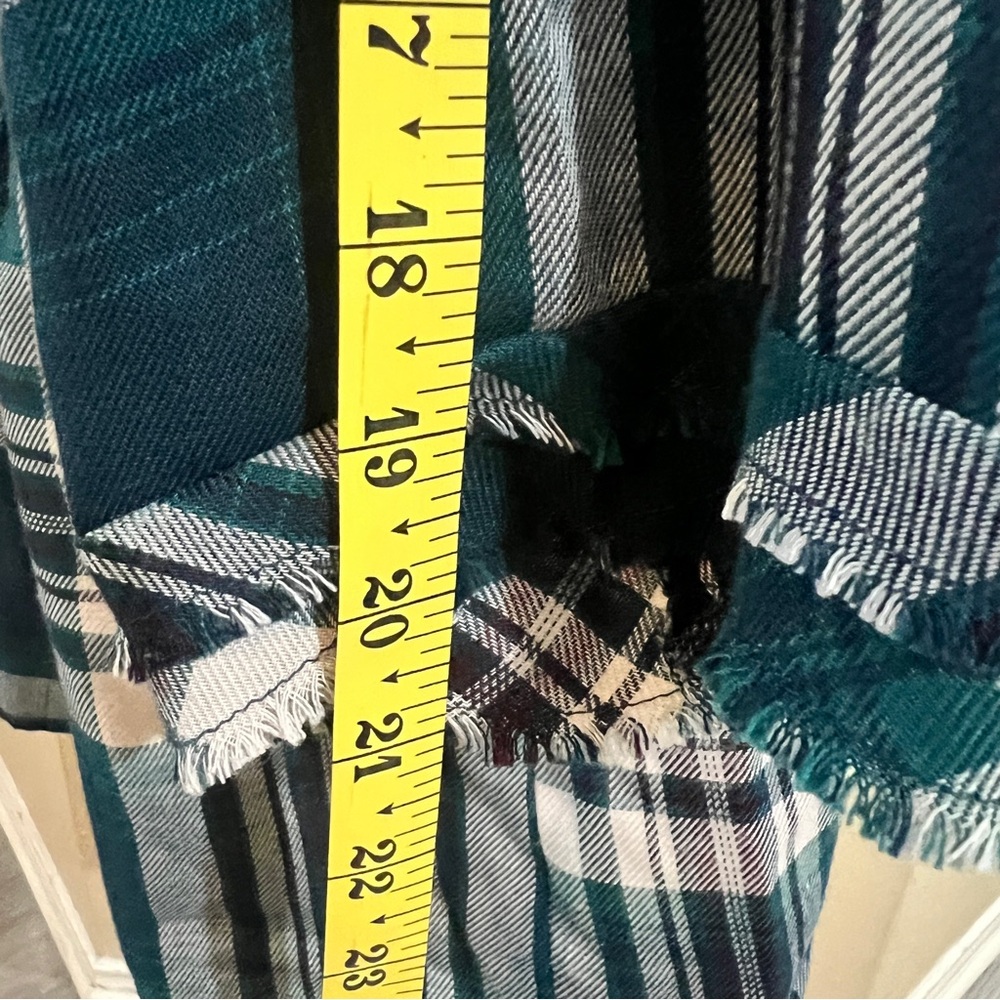 Knox Rose‎ Green Plaid Ruffle Blouse - Picture 10 of 11